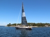 The Blåöga - InnoVentum boat approaching Sandhamn